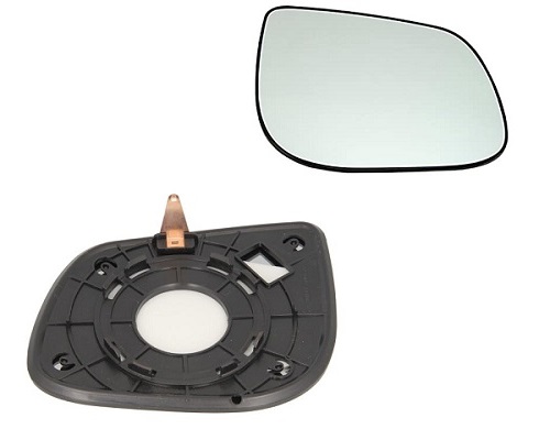 Geam oglinda exterioara cu suport fixare Kia Picanto (Ta), 06.2011-, Dreapta, geam convex; cromat, View Max