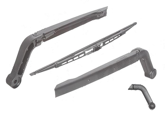 Brat stergator luneta Land Rover Discovery/Lr4 (Taa), 03.2009-12.2016, spate, cu lamela stergator de 400 mm, ; specific