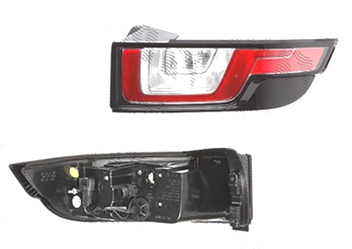 Stop spate lampa Land Rover Range Rover Evoque, 06.2015-, spate, Dreapta, LED+W16W; cu suport becuri, HELLA