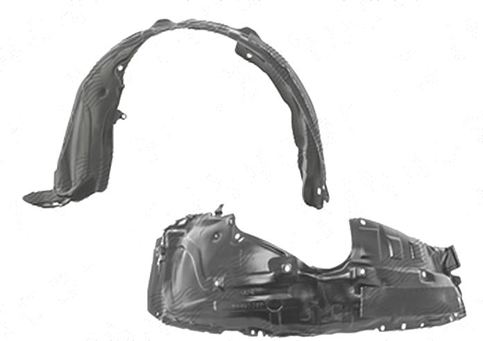 Carenaj aripa interioara, aparatori noroi Mazda Cx-9 (Tb), 2010-10.2012, fata, Stanga, polipropilena + polietilena; cu spuma antizgomot