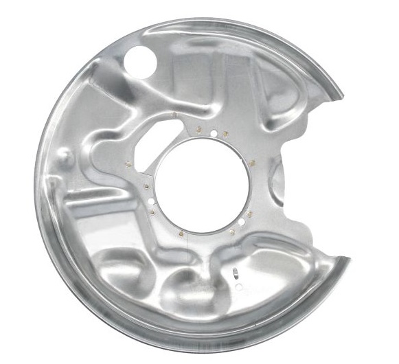 Protectie stropire disc frana Mercedes Clasa C (W202), 03.1993-03.2001 , Clasa E (W210), 06.1995-03.2003, Clasa Clk (C208) 06.1997-02.2003 , Clasa Slk (R170) 09.1996-10.2004, Spate, Stanga, metal