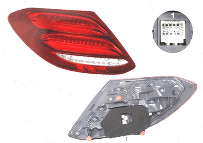 Stop spate lampa Mercedes Clasa E (W213), 03.2016-, spate, Stanga, LED, AL (Automotive Lighting)