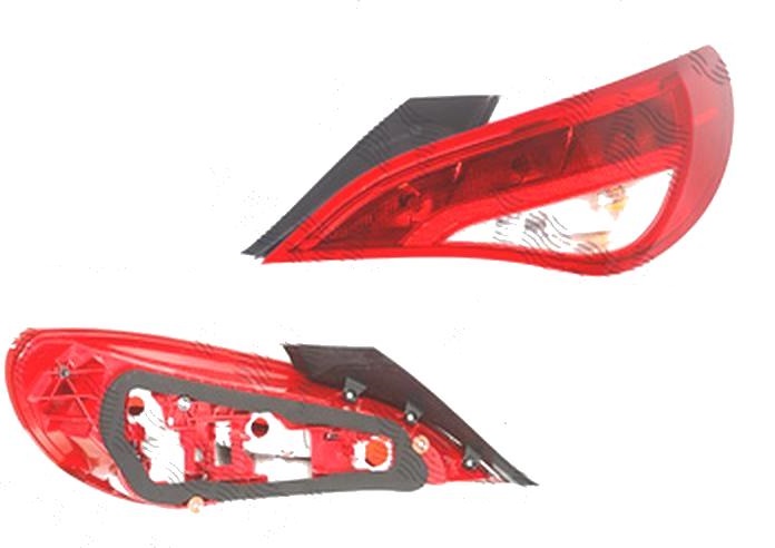 Stop spate lampa Mercedes Clasa Cla (C117), 04.2013-, spate, Dreapta, LED+P21W+PY21W+W16W; cu suport becuri, AL (Automotive Lighting)