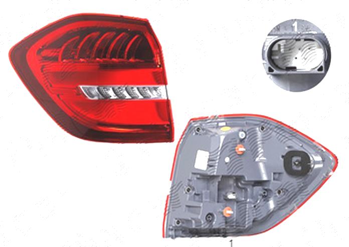 Stop spate lampa Mercedes Clasa Gls (X166), 11.2015-, spate, Stanga, partea exterioara; LED, AL (Automotive Lighting)