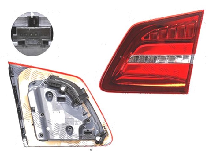 Stop spate lampa Mercedes Clasa Gls (X166), 11.2015-, spate, Dreapta, partea interioara; LED, AL (Automotive Lighting)