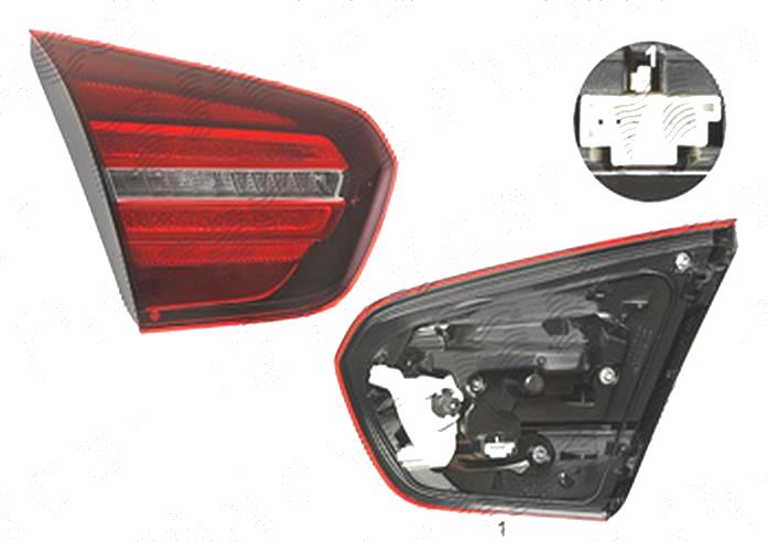 Stop spate lampa Mercedes Clasa Gla (X156), 01.2017-, spate, Stanga, partea interioara; LED, AL (Automotive Lighting)