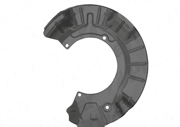 Protectie stropire disc frana Mini One/Cooper/Cabrio (R50/R52/R53), 06.2001-07.2007, fata, Stanga, metal