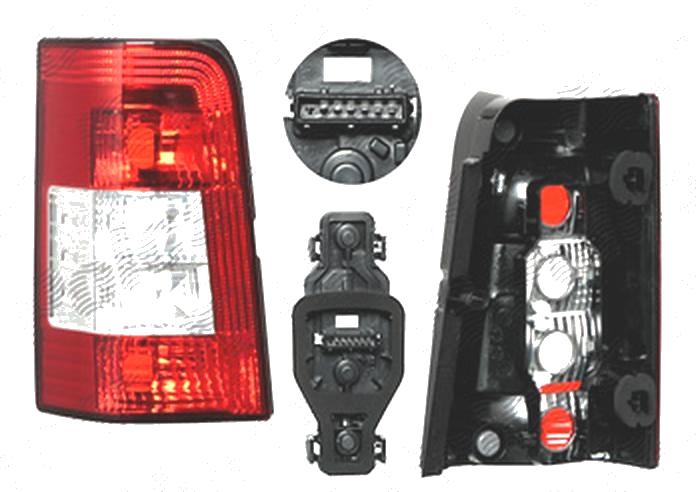Stop spate lampa Citroen Berlingo (G), 10.2005-02.2008 , Peugeot Partner (G), 01.2006-03.2008, spate, Stanga, 1 usa spate, P21/5W+P21W+PY21W; fara suport bec, DEPO,