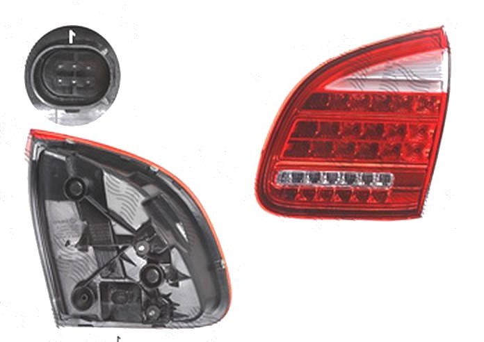 Stop spate lampa Porsche Cayenne (92a), 04.2010-12.2014, spate, Dreapta, partea interioara; LED, DEPO