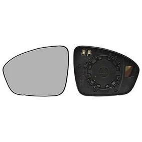Geam oglinda exterioara cu suport fixare Renault Clio V, 08.2019-06.2023; Megane, 03.2016-; Talisman, 01.2016-, Mitsubishi Colt, 2023-; partea Stanga, incalzita; geam asferic; cromat, View Max