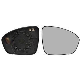 Geam oglinda exterioara cu suport fixare Renault Clio V, 08.2019-06.2023; Megane, 03.2016-; Talisman, 01.2016-, Mitsubishi Colt, 2023-; Dreapta, incalzita; geam asferic; cromat, View Max