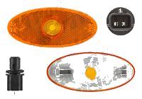 Lampa semnalizare Opel Movano, 01.2010-, fata/spate, Stanga = Dreapta, W5W; portocaliu; cu suport becuri, TYC