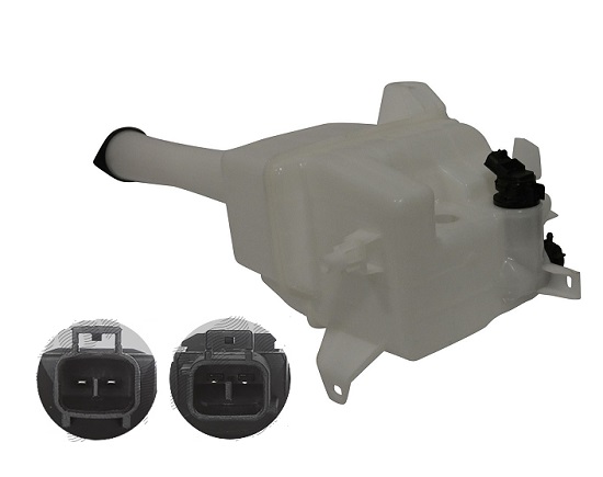 Rezervor spalator parbriz Toyota Sienna, 01.2003-01.2010, cu 2 pompe spalator, cu gaura pentru senzor