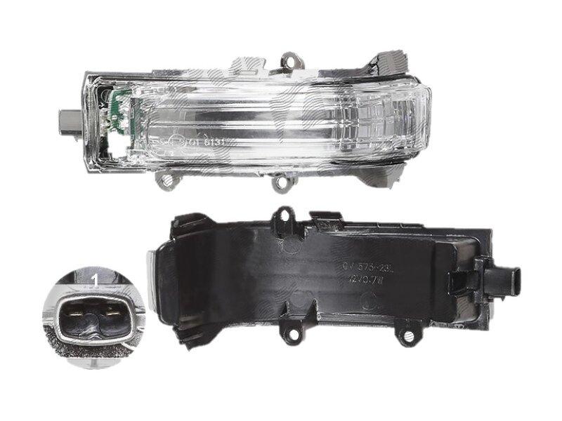 Lampa semnalizare oglinda exterioara Toyota Auris (E15), 04.2010-; Corolla (E14/E15), 06.2010-12.2013 , fata, Stanga, LED, TYC