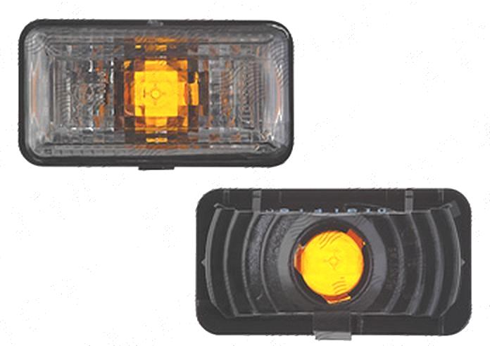 Lampa semnalizare laterala Seat Toledo (1l), 05.1991-1995; Ibiza/Cordoba (6k), 5.1993-1995 , fata, Stanga = Dreapta, rectangular; W5W; fumuriu; fara suport becuri; tuning, TYC