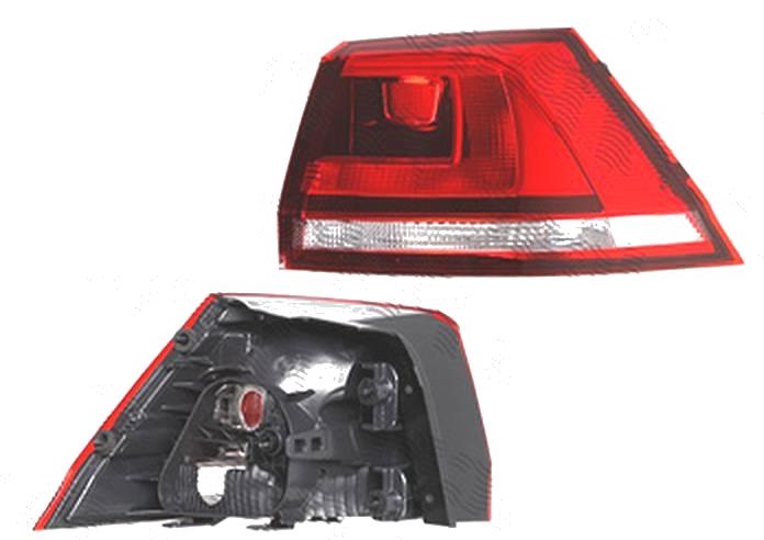 Stop spate lampa Volkswagen Golf 7 (5k), 10.2012-03.2017, spate, Dreapta, Combi (Variant), partea exterioara; W21W+WY21W; fumuriu; fara suport bec, TYC