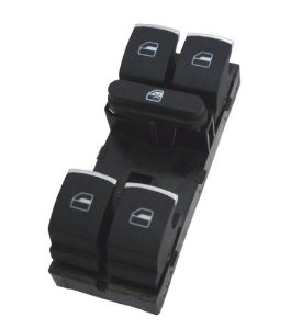 Comutator macara geam VW Cc (358) 02.12-07.17, Golf V Plus (5m) 01.05-01.09, Golf VI (5k) 10.08-, Jetta (1b) 07.10-, Passat (B7 36) 11.10-, Tiguan (5n) 09.07-04.11, Touran (1t3) 07.10-08.15; 4 butoane, fata, stanga, 5K4 959 857, 5ND959857