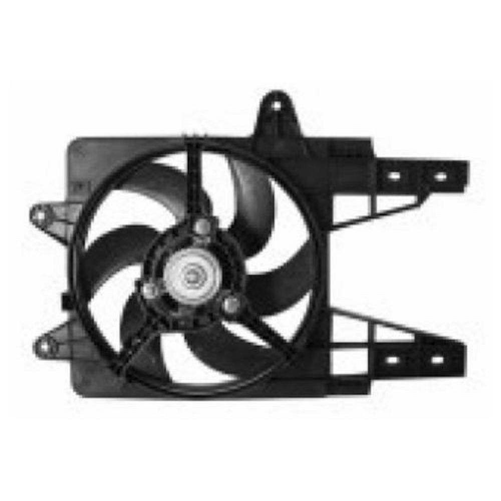 GMV radiator electroventilator Fiat Punto, 06.1993-08.1999, Lancia Ypsilon, 1996-2003, Motorizare 1, 1 40 Kw; 1, 2 44/54/62/63kw; 1, 4 55/59kw; 1, 6 65kw; 1, 7 Td 46kw Benzina, tip climatizare Fara AC, dimensiune cu 2 pini, 300mm, plastic, Aftermarket