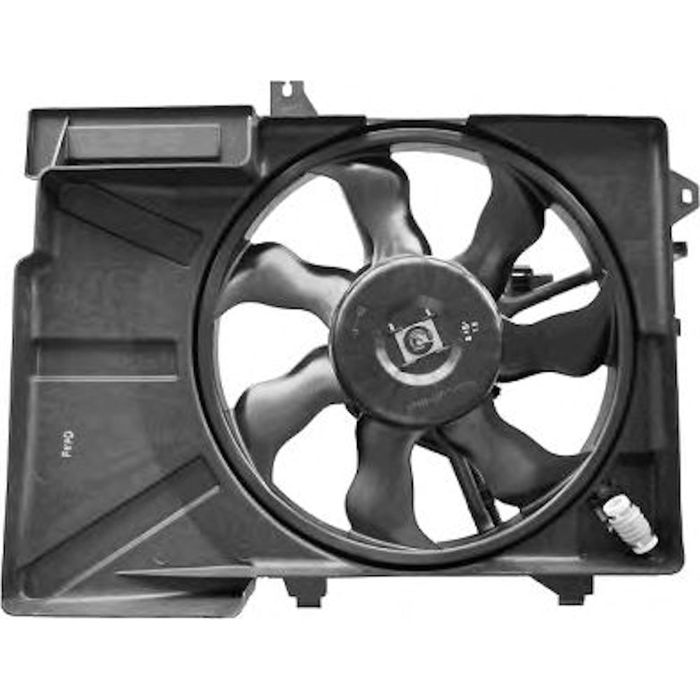 GMV radiator electroventilator Hyundai Getz (Tb), 09.2002-2011, Motorizare 1, 1 46kw; 1, 3 60/62kw Benzina, dimensiune 120W/360mmmm, Aftermarket