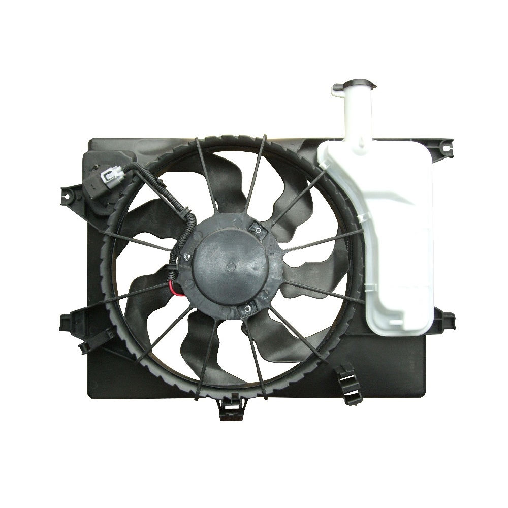 GMV radiator electroventilator Hyundai I30, 2012- (Motor 1, 4 74kw; 1, 6 88/99kw), Elantra, 06.2011-2016 (Motor 1, 6 97/99kw), Kia Cee'd/Pro Ceed, 05.2012- (Motorizari 1, 4 74kw; 1, 6 99kw) Benzina, dimensiune 385mm, cu 3 pini, cu rezistormm,