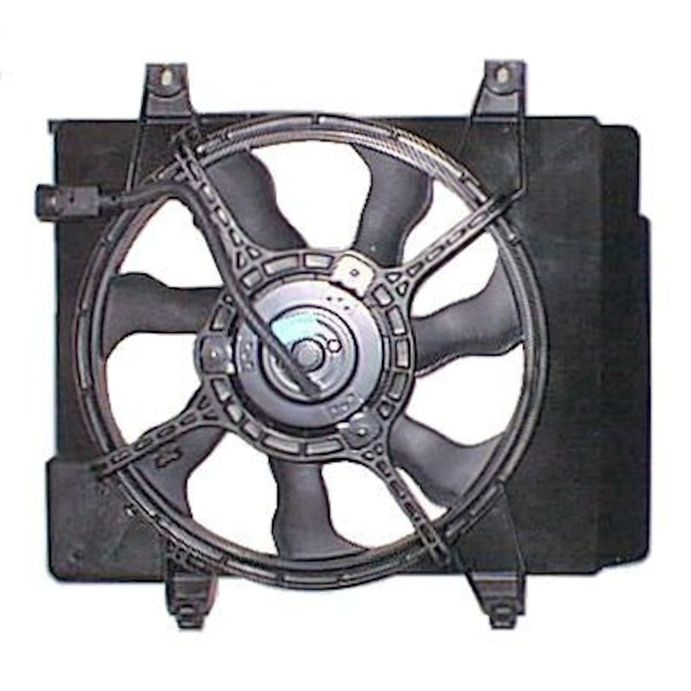 GMV radiator electroventilator Kia Picanto (Sa), 03.2004-2011, Motorizare 1.0 45kw; 1, 1 48kw Benzina, tip climatizare Fara AC, dimensiune 120W/335mm, cu 2 pini, plastic, HCC(HALLA)