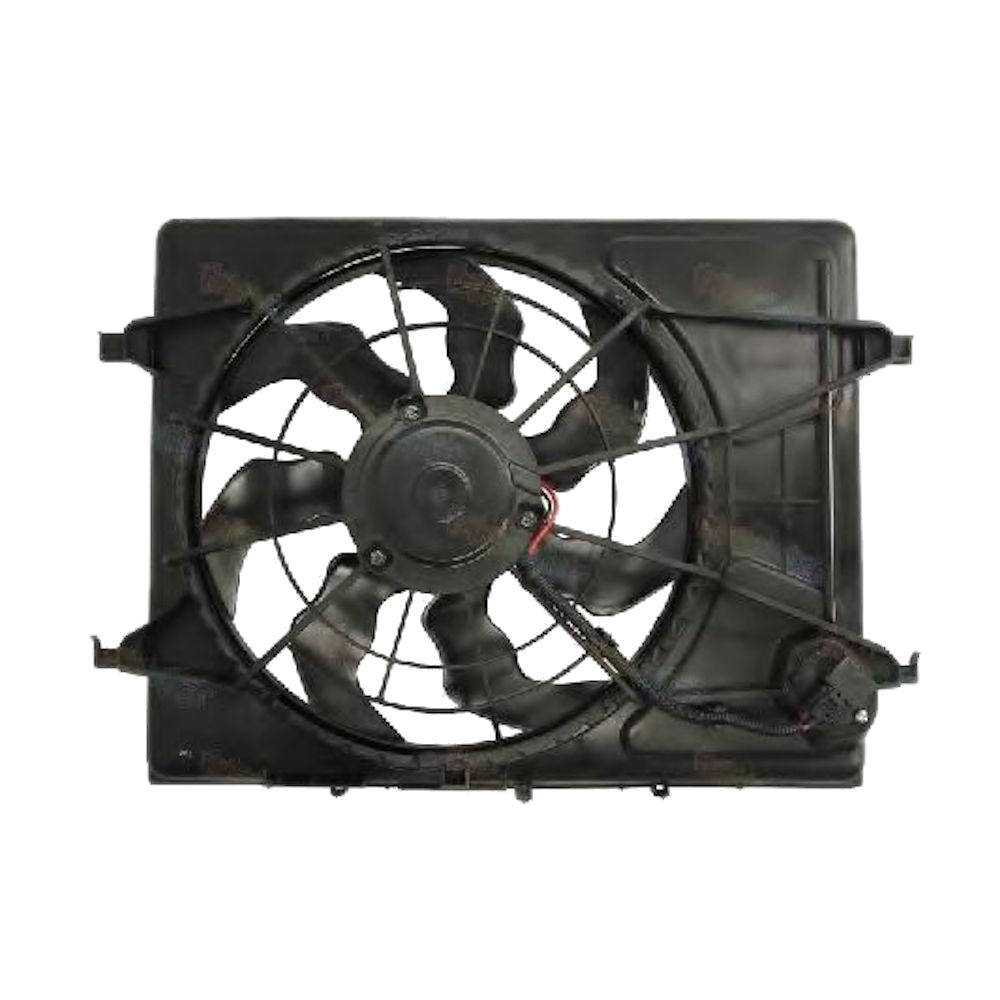 GMV radiator electroventilator Hyundai I30 (Fd), 10.2007-11.2011, Kia Cee'd/Pro Ceed (Ed), 12.2006-12.2012, Motorizare 1, 4 16v 80kw Benzina, tip climatizare Cu/fara AC, cutie Manuala, fara control automat al climatizarii, dimensiune 150W/420mm, cu 3 pini