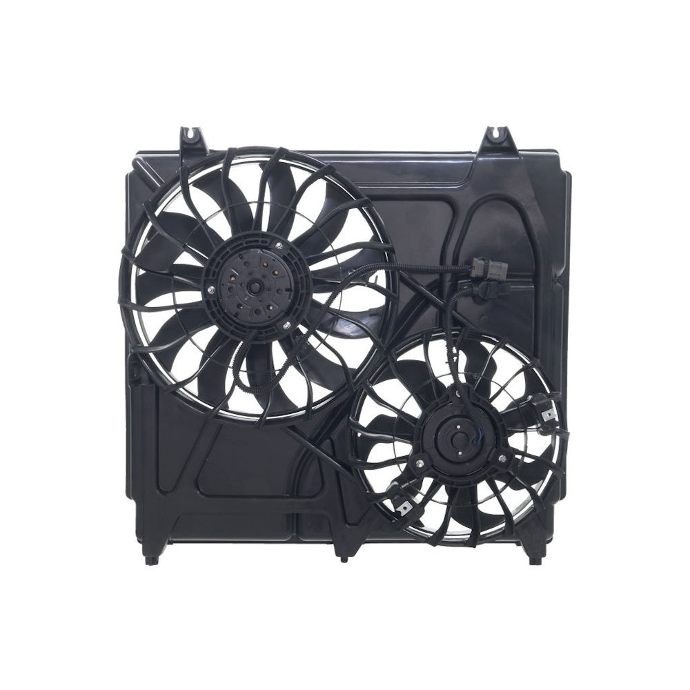 GMV radiator electroventilator Kia Sorento (Jc), 07.2002-2009, Motorizare 2, 4 102kw; 2, 5 Crdi 125kw; 3, 5 V6 143kw Diesel/Benzina, tip climatizare Fara AC, dimensiune plastic, Aftermarket