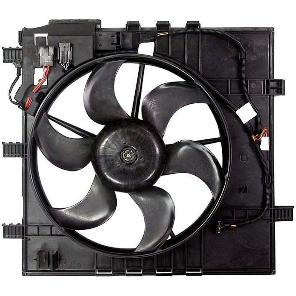 GMV radiator electroventilator Mercedes Clasa V (W638), 1996-2003 Model V280 (2, 8 V6 128kw); V220 Cdi (2, 2 Cdi 90kw); V200 Cdi(2, 2 Cdi 75kw); V200 (2, 0 95kw);, dimensiune 470mm, cu 2 pini, fara rezistormm, Aftermarket