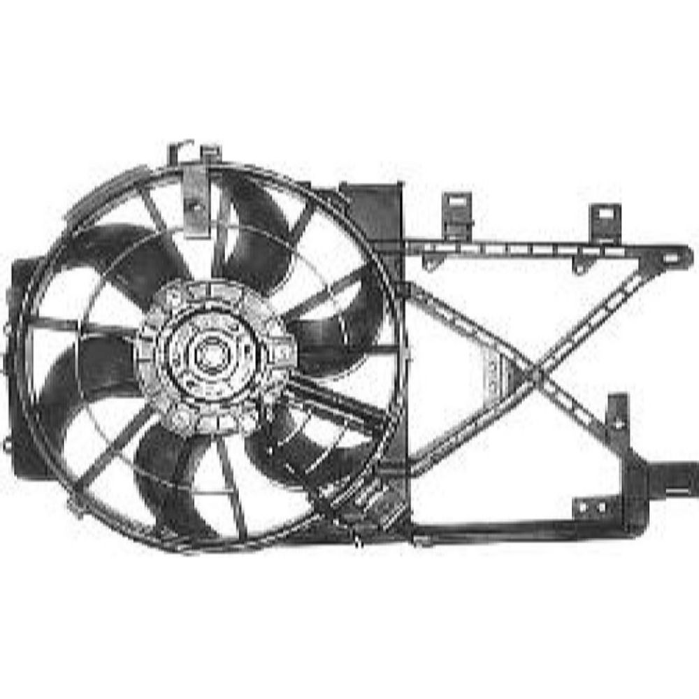 GMV radiator electroventilator Opel Vectra B (J96), 10.1995-07.2002, Motorizare 1, 7 Td 60kw; 2, 0 Dti 74/92kw Diesel, dimensiune 280W/390mm, cu 3 pini, plastic mm, Aftermarket