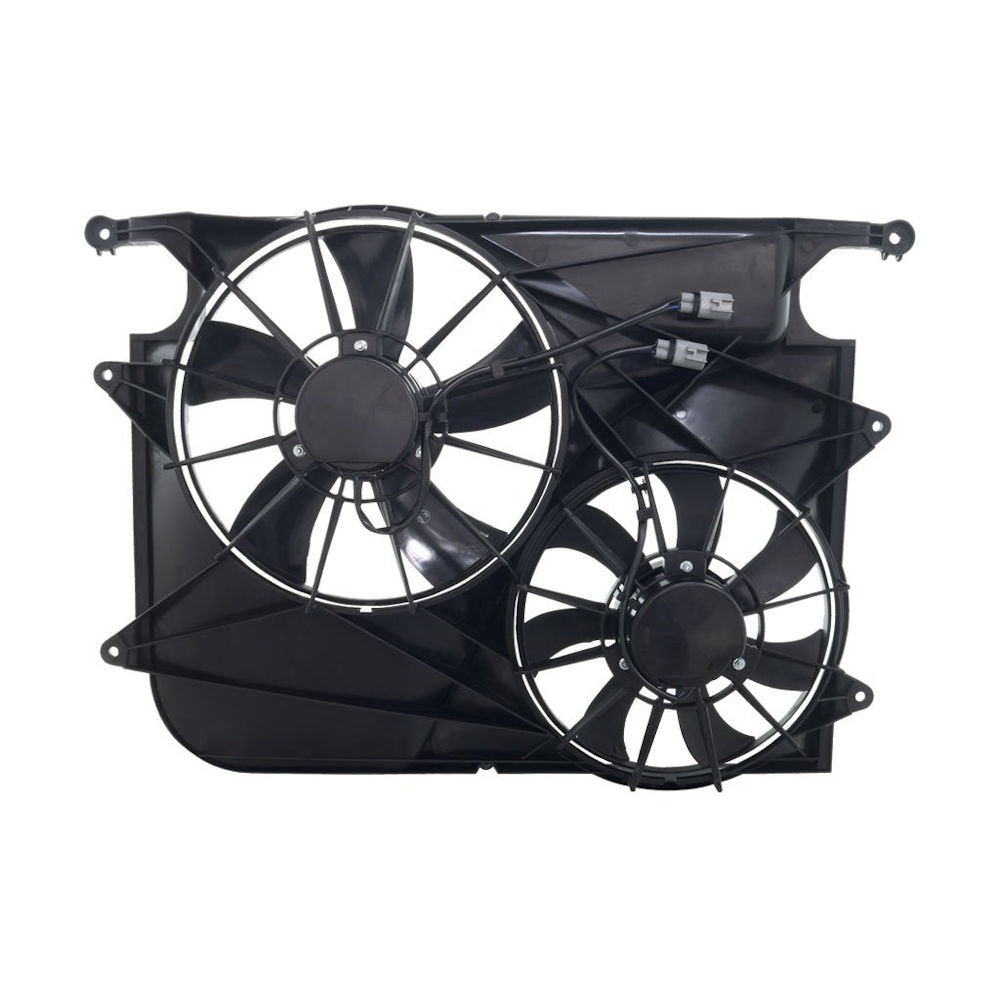 GMV radiator electroventilator Chevrolet Captiva (Klac), 2006-2015 Motor 2, 0 D 93/110kw, Opel Antara (L07), 2006-2016 Motor 2, 0 Cdti 93/110kw Diesel, dimensiune 130W/360mm, 2+2 pini, fara rezistor, plastic, Aftermarket