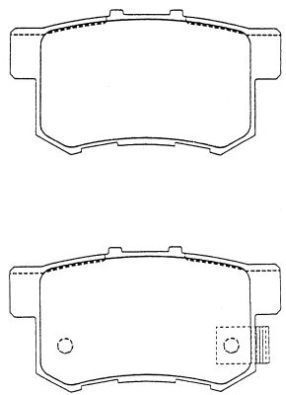 Placute frana spate Honda Accord 4 (Cb), 11.1989-12.1993, marca SRLine S70-1124