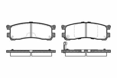 Placute frana Mazda Mpv 1 (Lv), Xedos 9 (Ta) SRLine parte montare : Punte spate