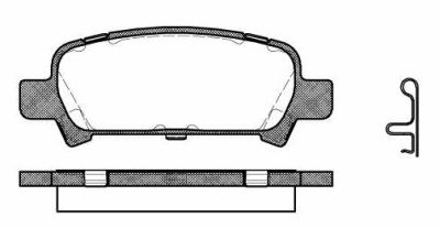 Placute frana spate Subaru Forester (Sf), 03.1997-09.2002, marca SRLine S70-1442