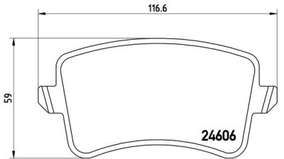 Placute frana Audi A4 (8k2, B8), A5 (8t3), Q5 (8r) SRLine parte montare : Punte spate