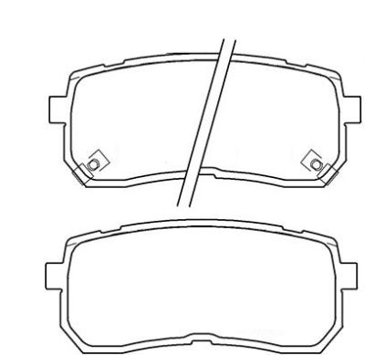 Placute frana Hyundai H-1 (Tq), Ix55; Kia Carnival / Grand Carnival 3 (Vq) SRLine parte montare : Punte spate