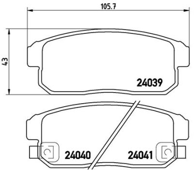 Placute frana Mazda Rx 8 (Se17); Suzuki Ignis (Fh), Ignis Ii SRLine parte montare : Punte spate