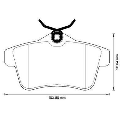 Placute frana Citroen C4 2 (B7), Ds4, Ds5; Ds Ds 4 / Ds 4 Crossback; Peugeot 3008, 308 (4a, 4c), 308 Cc, 5008, 508, 508 Sw, Rcz SRLine parte montare : Punte spate