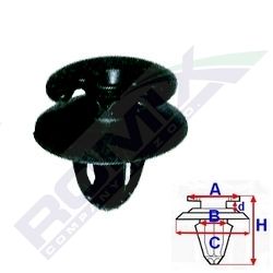 Clema, clips fixare BMW seria 3 (E30) 11.1982-04.1994, seria 3 (E46) Coupe/Cabrio 05.1999-03.2003/03.2003-09.2006, seria 7 (E32) 07.1986-04.1994; tapiterie; set 10 buc, 51411870718