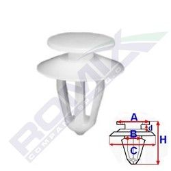 Clema, clips fixare Opel Astra F, Astra G, Astra H, Calibra, Corsa D, Corsa E, Corsa/Combo B, Corsa/Combo C, Meriva A, Tigra, Vectra B, Zafira; tapiterie usa, portbagaj, hayon; set 10 buc, 2345957