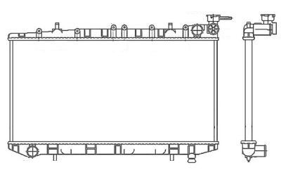 Radiator racire motor Nissan Almera 1 (N15), Sunny 3 Hatchback (N14)