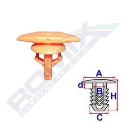 Clema, clips etansare Honda Accord, Civic, Crv, Legend, Odyssey, Odyssey/Shuttle; usa, capota, set 10 buc, 91530-SP1-003