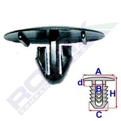 Clips fixare izolatie capota Aftermarket 3070252