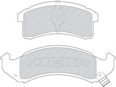 Placute frana fata Chevrolet Camaro, 12.1992-12.2002, marca SRLine S70-0187