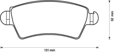 Placute frana Citroen Xsara (N1, N2); Peugeot 206 (2a/C) SRLine parte montare : Punte fata