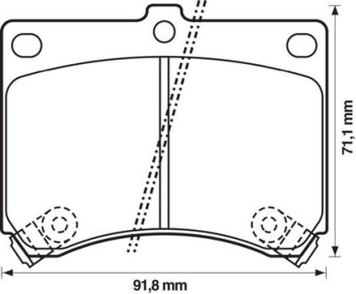 Placute frana Mazda 323 C 4 (Bg), 323 C 5 (Ba), 323 F 4 (Bg), 323 F 5 (Ba), 323 P 5 (Ba), 323 S 4 (Bg), 323 S 5 (Ba), Mx-3 (Ec) SRLine parte montare : Punte fata