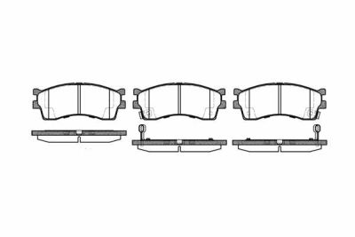 Placute frana Kia Carens 1 (Fc), Clarus (K9a), Rio (Dc), Shuma 2 (Fb) SRLine parte montare : Punte fata