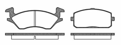 Placute frana Toyota Starlet (Ep91), Starlet (P8) SRLine parte montare : Punte fata