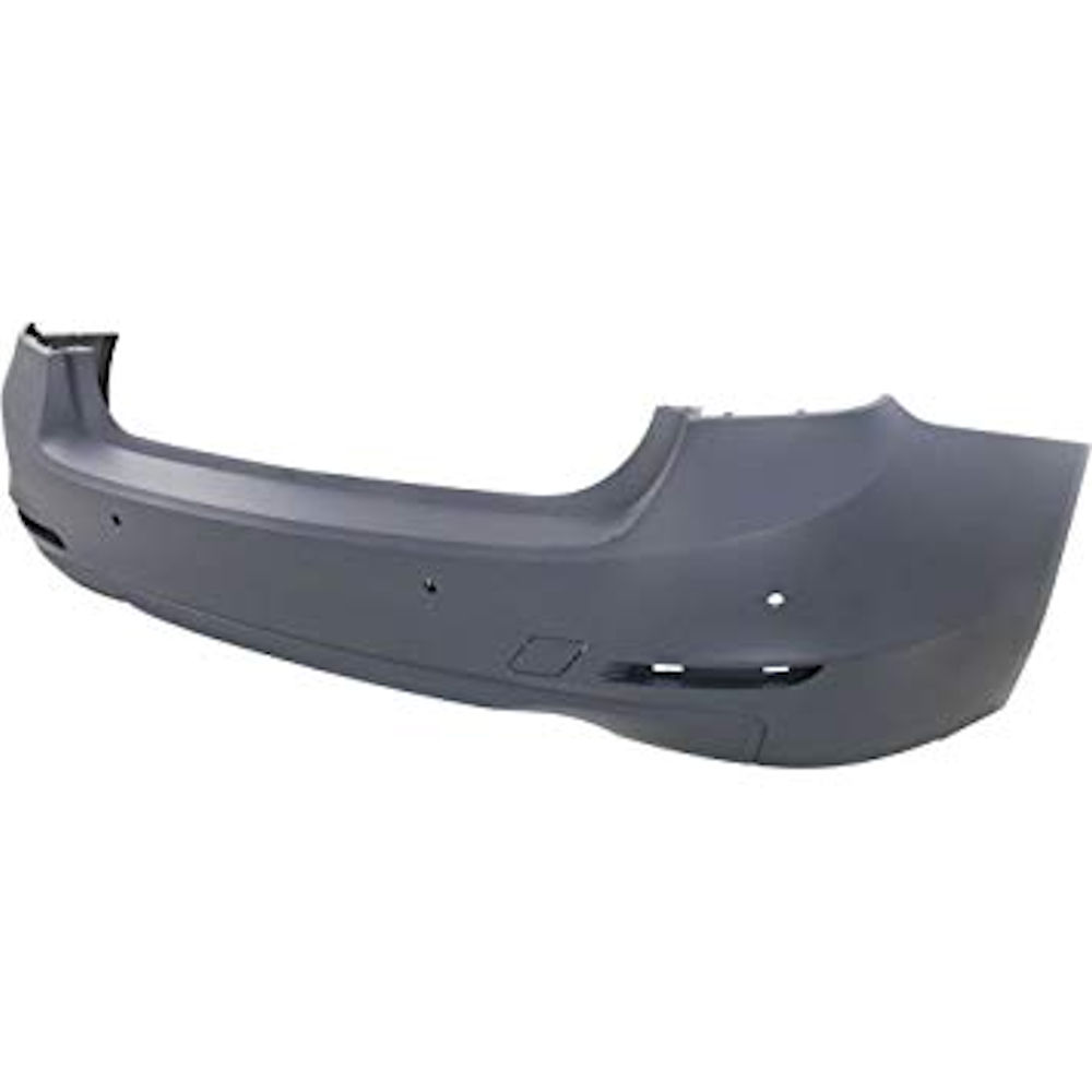 Bara spate Bmw Seria 3 / 3 Gt (F30/31/34/35), 2012- Motorizare 335i, parte montare, grunduita, cu gauri senzori parcare, 20D19616, Aftermarket
