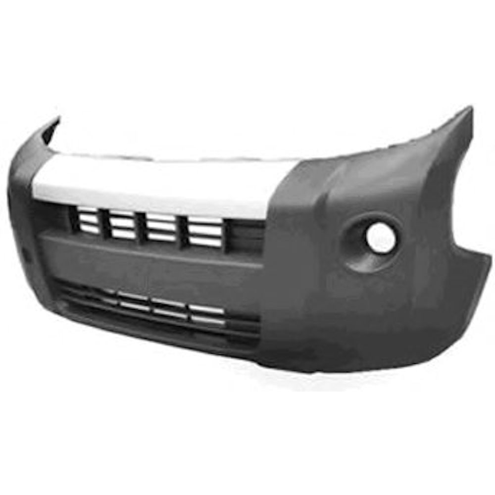 Bara fata Fiat Qubo, 10.2007-, parte montare grunduita, cu gauri pentru proiectoare, 30850714J, Aftermarket