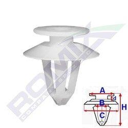 Clips, Agrafa fixare tapiterie Dacia Logan, Mercedes W176 W246 W203 W204 C117 CL203 C208 C209 C218 W212 W166 X204 X164 W164 W166 W220 R170 Sprinter Vito VW Crafter, 10 buc